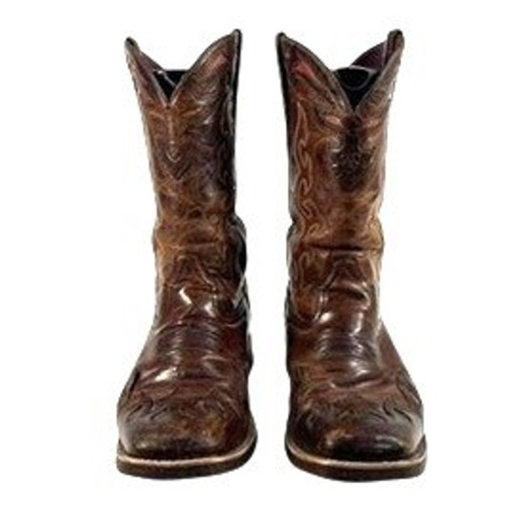 Ariat Ambush Vibram Leather Cowboy Boots Brown Red Western 10 B Heritage